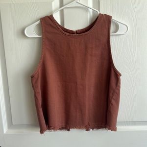 Aerie linen feel tank top / small